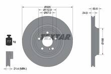 Тормозной диск Textar 92317305 для Mercedes-Benz SL-Class R231 / рестайлинг