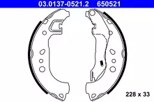 Задние тормозные колодки ATE 03.0137-0521.2 для Skoda Rapid 1 пок. / Spaceback
