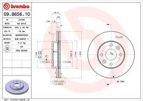 Тормозной диск Brembo Prime Line 09.8656.10 для Kia Shuma 1 пок. / хэтчбек