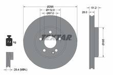 Тормозной диск Textar 92241603 для Infiniti QX30 1 пок.