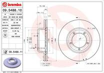 Тормозной диск Brembo Prime Line 09.5488.10 для Land Rover Defender 1 пок.