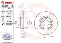 Тормозной диск Brembo 09.5574.10 для Peugeot 508 1 пок. / седан