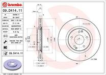 Тормозной диск Brembo Prime Line 09.D414.11 для SsangYong XLV 1 пок.
