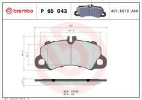 Передние тормозные колодки Brembo  P 65 043