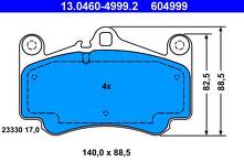 Передние тормозные колодки ATE 13.0460-4999.2 для Porsche 911 997 кабриолет / рестайлинг