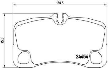 Brembo P 65 013 <span>тормозные колодки задние</span>