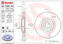 Тормозной диск Brembo Prime Line 09.7680.20 для Peugeot 807 1 пок. / E / рестайлинг