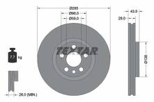 Тормозной диск Textar 92115003 для Peugeot 807 1 пок. / E / рестайлинг