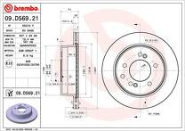Тормозной диск Brembo Prime Line 09.D569.21 для SsangYong Rodius 1 пок.