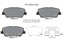 Задние тормозные колодки Textar Q+ 2552008 2552008
