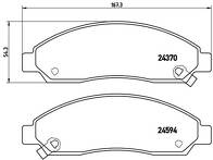 Передние тормозные колодки Brembo P 34 005 для Isuzu D-Max 1 пок.