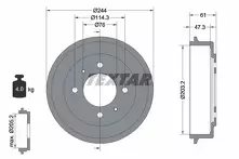 Задний тормозной барабан Textar 94034900