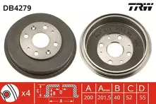 Задний тормозной барабан TRW DB4279