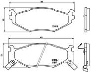 Передние тормозные колодки Brembo P 11 007 для Dodge Grand Caravan 3 пок.