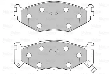 Valeo 598600 <span>тормозные колодки передние</span>