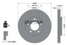 Тормозной диск Textar 92153100 для Dodge Grand Caravan 3 пок.