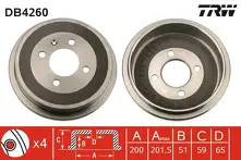 Задний тормозной барабан TRW DB4260