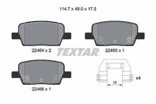 Задние тормозные колодки Textar Q+ 2246401 для Chevrolet Camaro 6 пок.