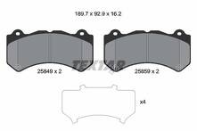 Передние тормозные колодки Textar 2584901 для Nissan GT-R R35