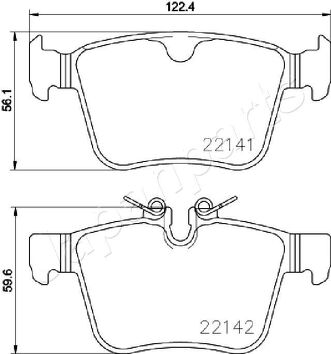 Japanparts PP-0313AF <span>тормозные колодки задние</span>