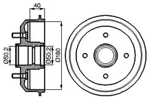 Задние тормозные барабаны Bosch 0 986 477 099