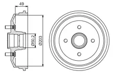 Задние тормозные барабаны Bosch 0 986 477 226