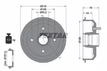 Задний тормозной барабан Textar 94012900