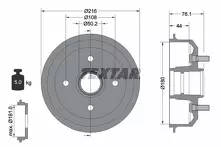Задний тормозной барабан Textar 94018500
