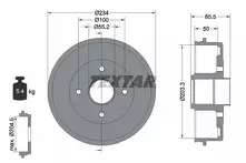 Задний тормозной барабан Textar 94019600