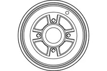 Задний тормозной барабан TRW DB4213
