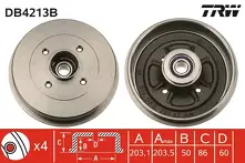 Задний тормозной барабан TRW DB4213B