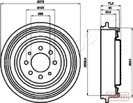 Задний тормозной барабан Japanparts TA-0703C