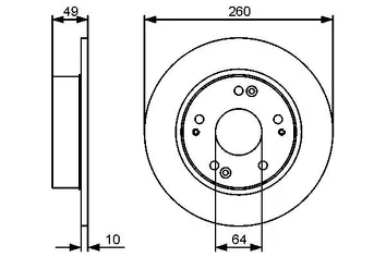 Bosch 0 986 479 450 <span>тормозной диск полный</span>