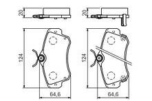 Передние тормозные колодки Bosch  0 986 494 029