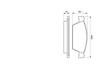 Передние тормозные колодки Bosch 0 986 494 066 для Daewoo Tico KLY3