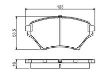 Передние тормозные колодки Bosch 0 986 494 225 для Mazda MX-5 2 пок.