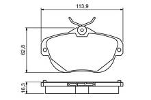 Задние тормозные колодки Bosch 0 986 494 243 для Citroen C6 1 пок.