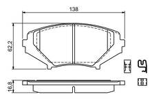 Передние тормозные колодки Bosch 0 986 494 220 для Mazda RX-8 1 пок. / рестайлинг
