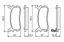 Задние тормозные колодки Bosch 0 986 494 482 для Mazda MX-5 2 пок.