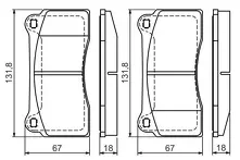 Передние тормозные колодки Bosch 0 986 494 353 для Jaguar XK X100 / рестайлинг