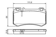 Передние тормозные колодки Bosch 0 986 494 356 для Mercedes-Benz SLR-Class R199