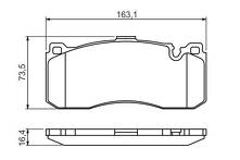 Передние тормозные колодки Bosch  0 986 494 428
