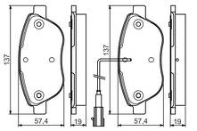 Передние тормозные колодки Bosch 0 986 495 086 0 986 495 086