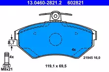 Передние тормозные колодки ATE  13.0460-2821.2