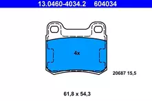 Задние тормозные колодки ATE 13.0460-4034.2 для Mercedes-Benz C-Class W202 / седан / рестайлинг
