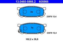 Задние тормозные колодки ATE 13.0460-5866.2 для Mazda MX-5 2 пок.