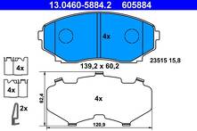 Передние тормозные колодки ATE 13.0460-5884.2 для Mazda MPV 2 пок.