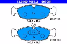 Передние тормозные колодки ATE  13.0460-7051.2