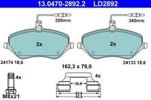 Передние тормозные колодки ATE Ceramic 13.0470-2892.2 для Citroen C6 1 пок.