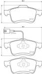 Передние тормозные колодки Brembo P 23 130 для Opel Combo D / Tour